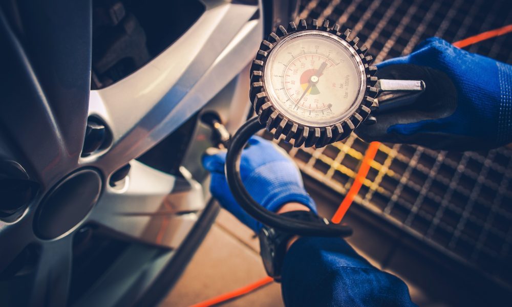 Tire Pressure Car Service Check